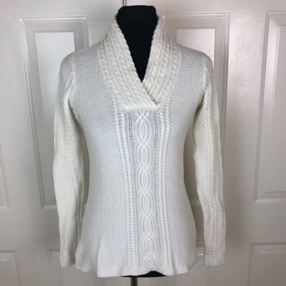 Nautica Tops - Nautica Women’s White Thick Knit Top Size S